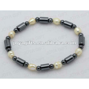 Hämatit Natürliche Oval Perle Armbänder